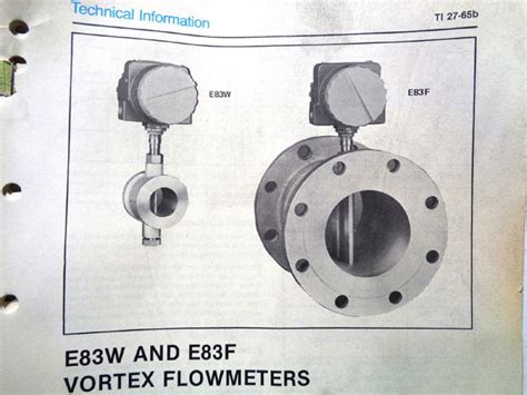 FOXBORO 6" VORTEX FLOWMETER E83 F-06S1KSSI