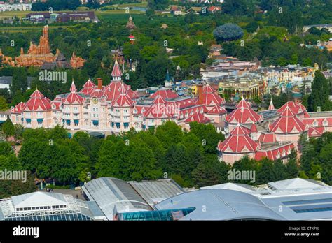 Disneyland paris aerial view hi-res stock photography and images - Alamy