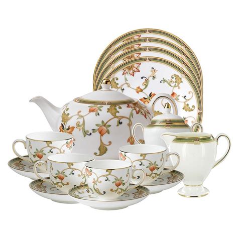 Wedgwood Collection - Oberon Fine Bone China Tea Set | Bone china tea set, China tea sets, Tea set