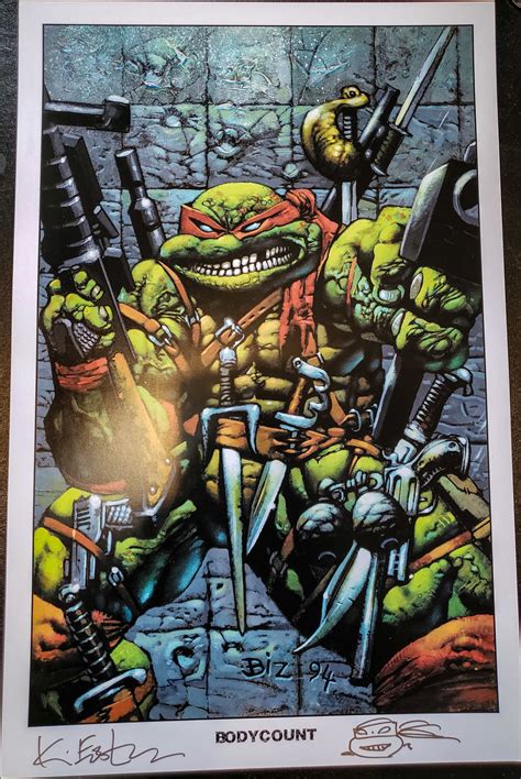 Kevin Eastman TMNT signed 11x17 print - Fanboy Expo Store