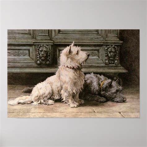 Vintage Dog Image Poster | Zazzle