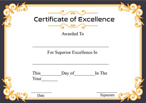 How To Create Certificate Of Excellence - Template Free Download | HowToWiki