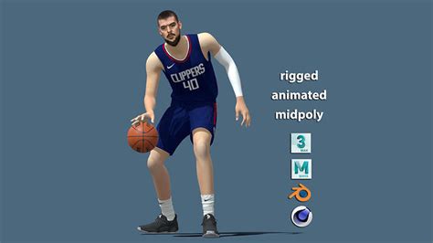 3D Rigged Ivica Zubac Clippers NBA 3D model animated rigged | CGTrader