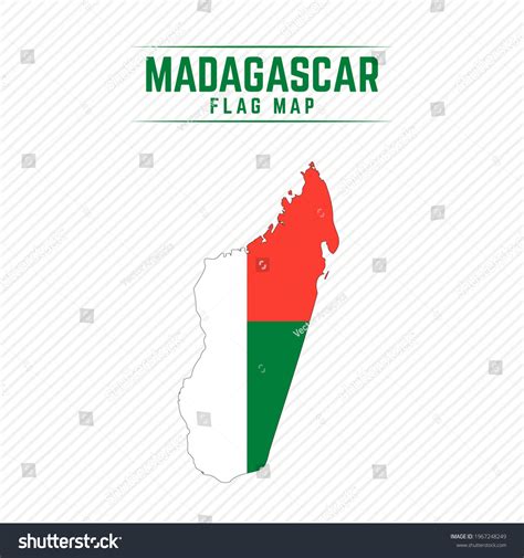 Flag Map of Madagascar. Madagascar Flag Map - Royalty Free Stock Vector ...