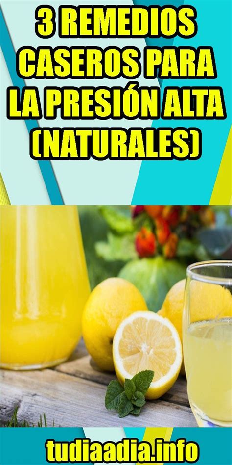 3 Remedios caseros para la presión alta (Naturales) | Health, Psoriasis, Life