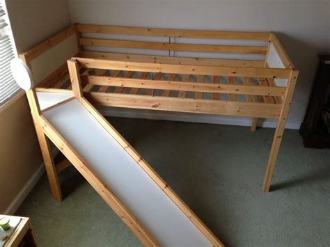 Ikea Vradal Loft Bed Slide Instruction Home Full Size Metal Loft Bed | Barnrum