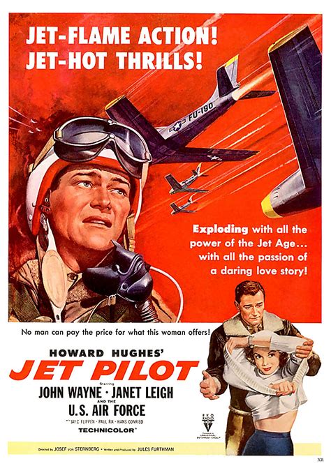 an old movie poster for jet pilot