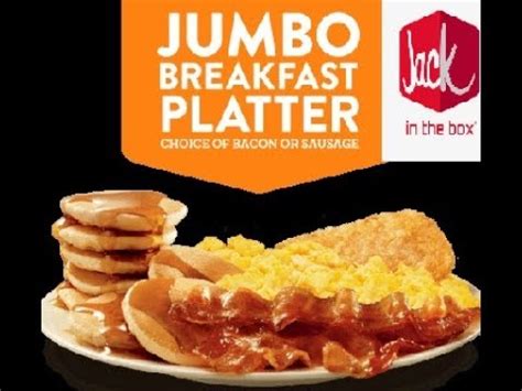 Jack in the Box Breakfast Platter Review - YouTube