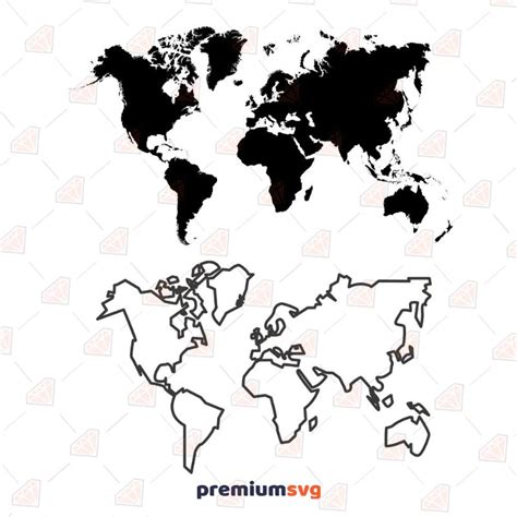 World Map Svg Template