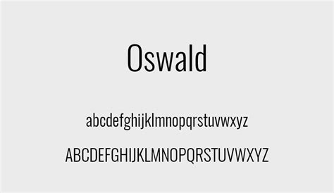 Oswald font - Oswald font download