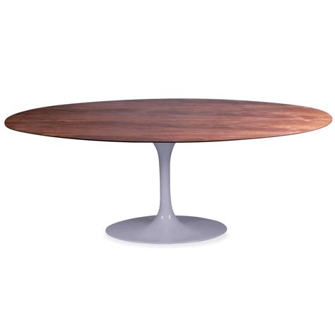Eero Saarinen Tulip oval wood table – Knoll reproduction
