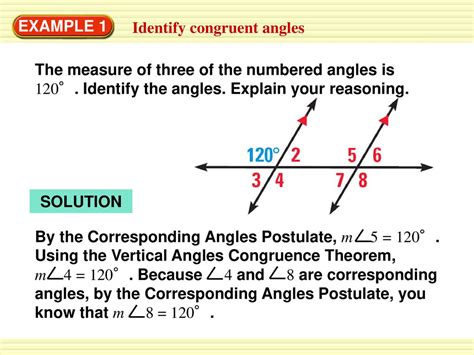 EXAMPLE 1 Identify congruent angles - ppt download