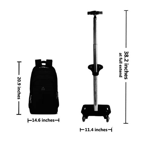 AmazonSmile: Little World IT Wheeled Backpack Lightweight Portable ...