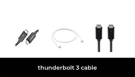 47 Best thunderbolt 3 cable 2022 - After 104 hours of research and testing.