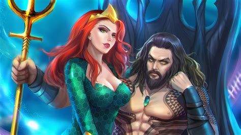 Aquaman Mera Fan Art Wallpaper,HD Superheroes Wallpapers,4k Wallpapers ...