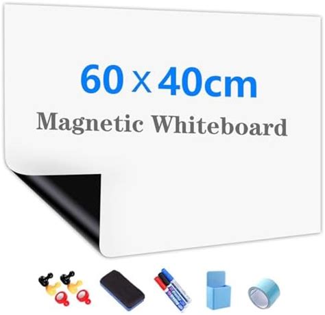 JOMUSAGA Magnetic Whiteboard Paper, 60x40cm DIY Self-Adhesive Dry Erase Board Sheets, Whiteboard ...