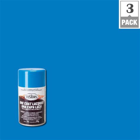 Testors 3 oz. Icy Blue Lacquer Spray Paint (3-Pack)-1844MT - The Home Depot