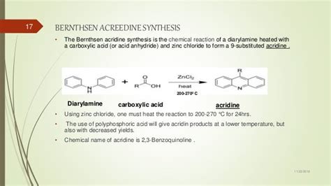 Reactions of heterocyclic chemistry