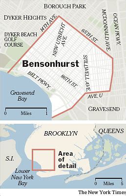 The New York Times > Real Estate > Image > Map: Bensonhurst, Brooklyn