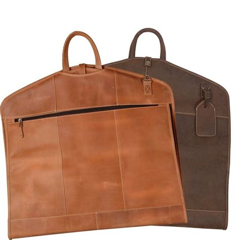 Full Grain Leather Garment Bag | Leather garment bag, Leather, Bags