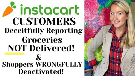 Instacart CUSTOMER Scam! Accusing Shoppers of Non Delivery ...