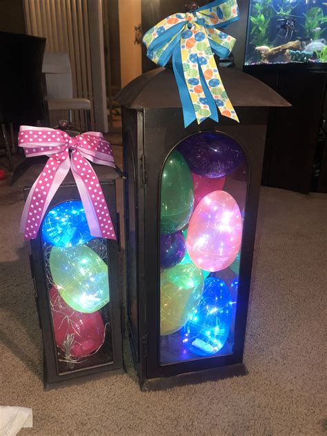 Outdoor solar light Easter Egg Lanterns | Solar lights, Outdoor solar lights, Solar lights diy