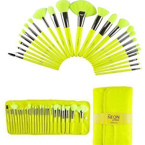 Beauty Creations The Neon Yellow 24 PC Brush Set (B24NY) - Wholesale55