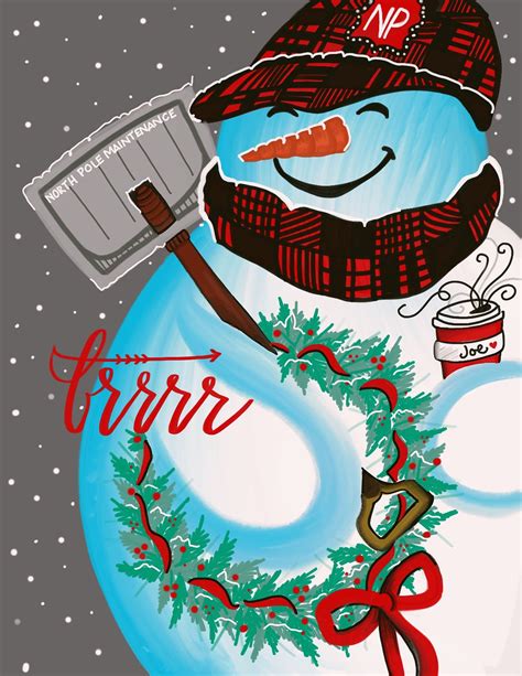 Snowman North Pole | Jeff Tadsen Art