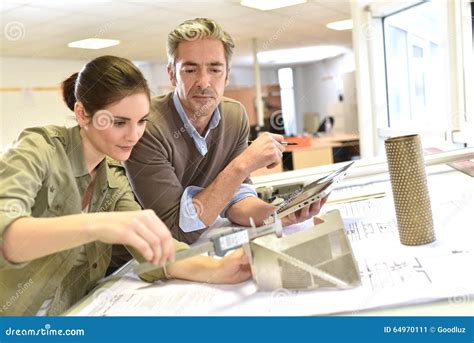 Industrial Engineers Working on a New Project Stock Image - Image of professional, businessman ...