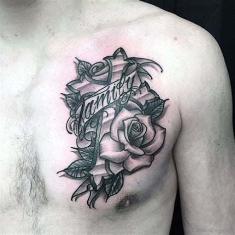 70 Brilliant Rose Tattoos For Chest - Tattoo Designs – TattoosBag.com