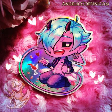 Incubus Demon Holographic Sticker | Alternative & goth apparel, gifts and accessories