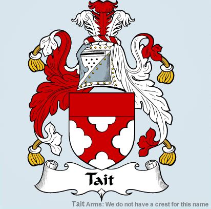 Tait/Tate Coat of Arms | Scottish clans, Coat of arms, Family shield