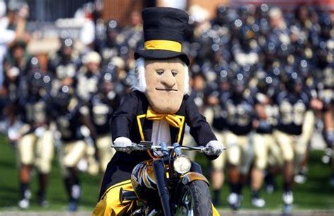 Wake Forest University mascot Demon Deacon. | Wake forest university, Team mascots, Wake forest