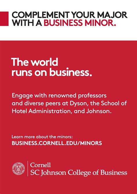 Business Minors - Graduate Program Information Session - Cornell