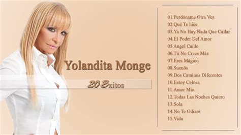 Yolandita Monge Exitos II Top 20 Mejores Canciones de Yolandita Monge ...