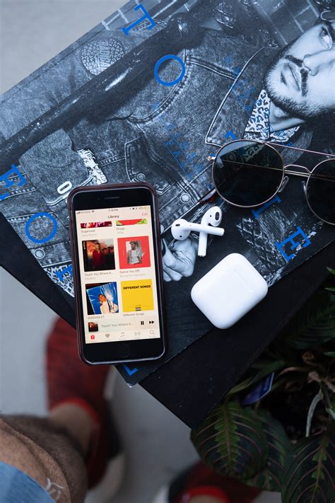 Free stock photo of airpods, fashion, flatlay