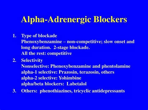 PPT - Alpha-Adrenergic Blockers PowerPoint Presentation - ID:1110414