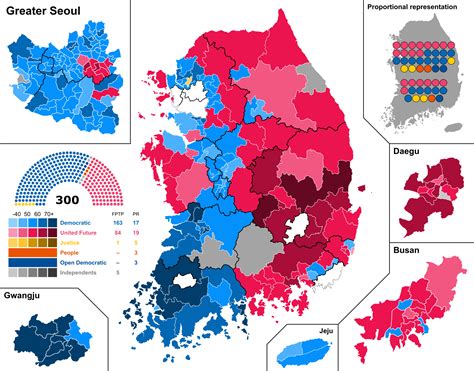 2020 South Korean general election : r/ElectionMaps