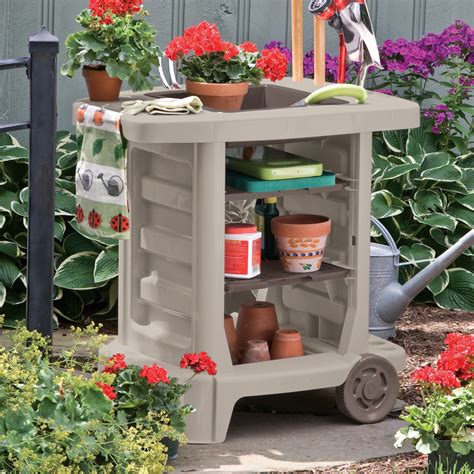 Suncast 33 x 33 in. Portable Garden Cart | Garden cart, Garden tool ...