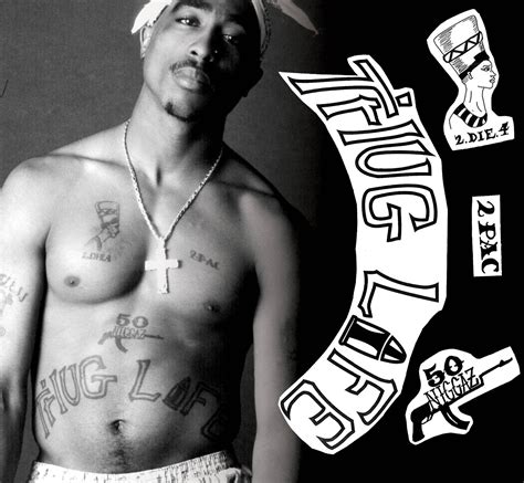 2Pac Chest Tattoos Hip Hop Temporary Tattoo Replica Rapper | Etsy