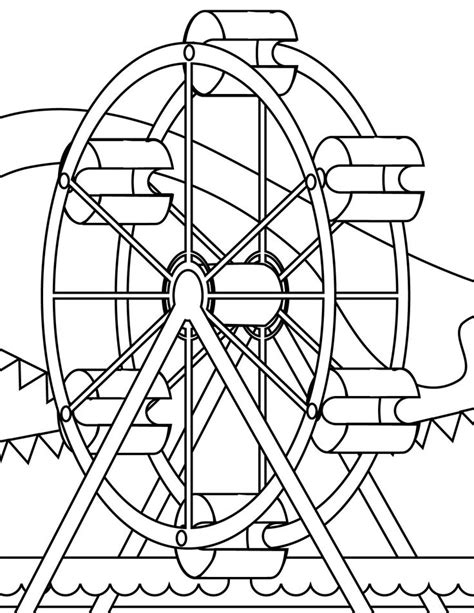 Carnival rides coloring pages download and print for free