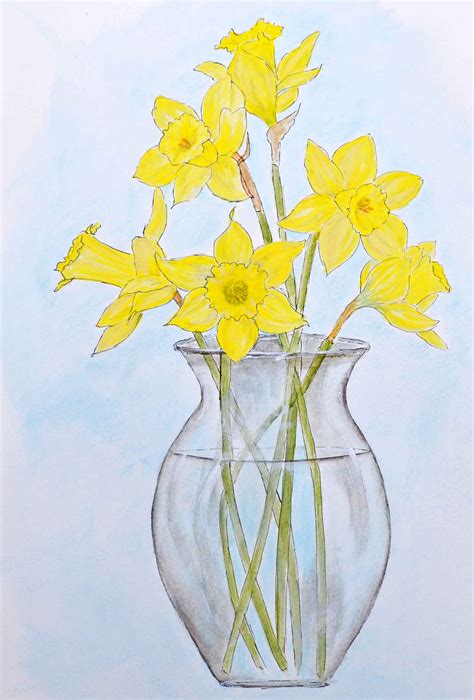 How To Paint Daffodils - Just Paint It Blog