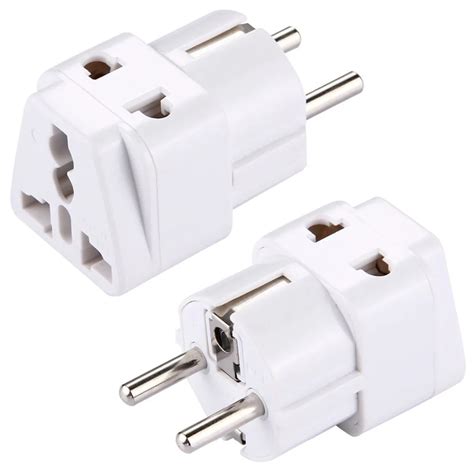 Plug Adapter, Travel Power Adaptor with Europe Socket Plug, EU Plug Adaptor Consumer Electronics ...