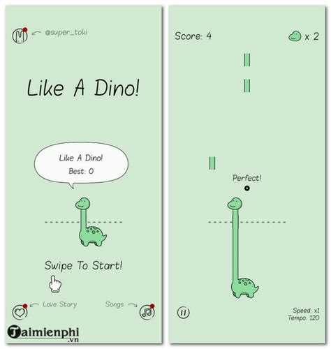 Download Like A Dino - Game khủng long hứng nhạc thú vị -taimienphi.vn