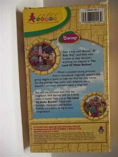 Barney-The Land Of Make Believe (Used VHS-20116) closed captioned ...