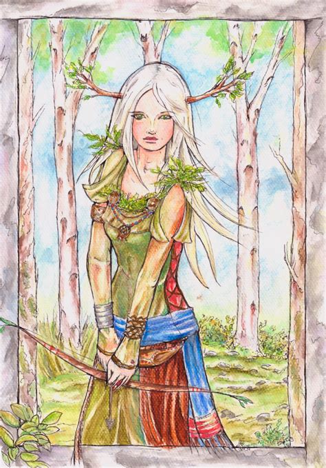 Mielikki Goddess of the Woodland by Verbeley on DeviantArt