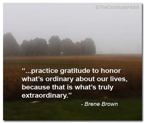 The Gratitude Habit Journal: Gratitude Quote: Brene Brown