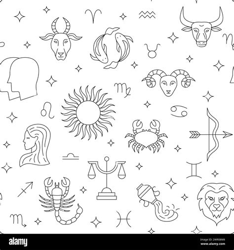 Aries horoscope star birth sign Black and White Stock Photos & Images - Alamy