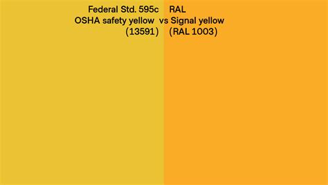 Osha Safety Yellow Ral Number