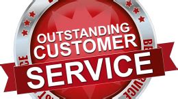 outstanding customer service badge red – Feather Flag Nation Blog